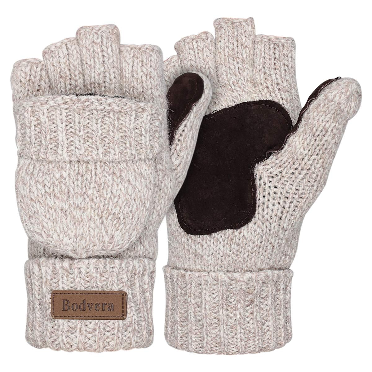 Winter Mittens Fingerless Wool Knitted Warm Gloves Men and Women ZB121