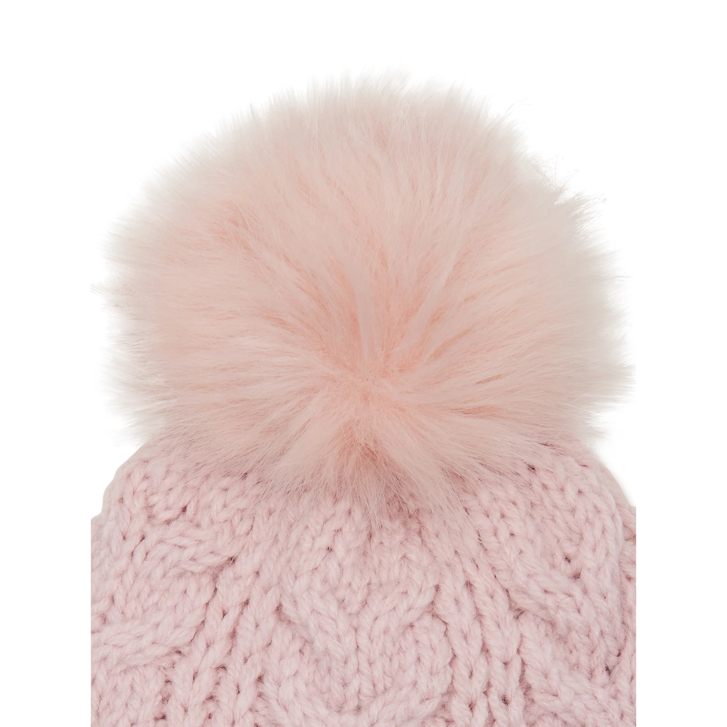 Women’s Cable Knit Lined Beanie Hat with Pom Pom ZB064