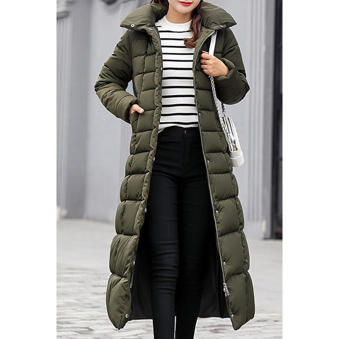 Women Qualited Slim Long Soft Padded Winter Jacket - WJC23467