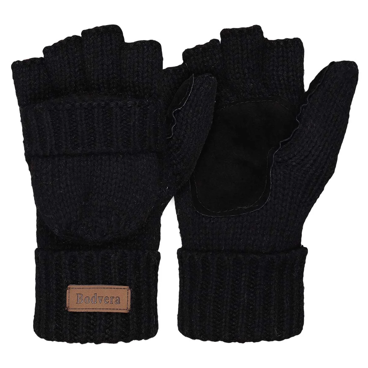 Winter Mittens Fingerless Wool Knitted Warm Gloves Men and Women ZB121