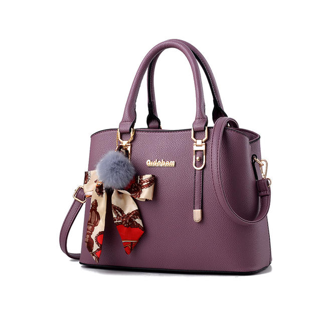 Women Shoulder Strap Hair Ball Handbag - C11847JPHB