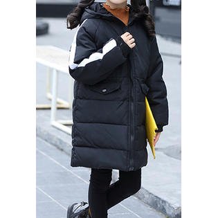 Kids Baby Girls Long Zipper Thick Winter Jacket - C3275UKGJK