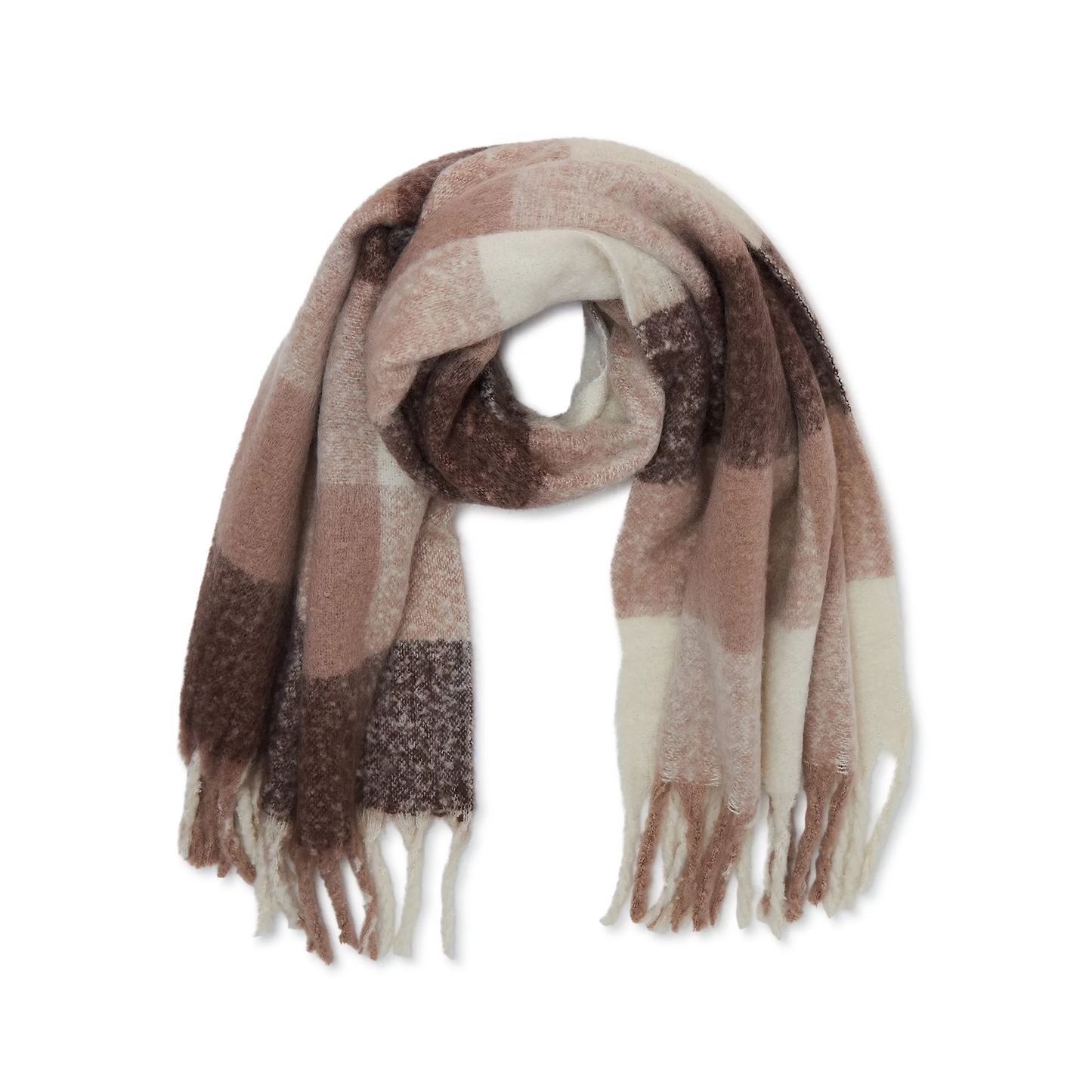 Women’s Brushed Plaid Scarf ZB075