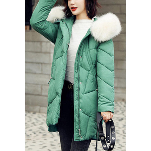 Women Smart Soft Padded Hooded Winter Jacket - WJC23708