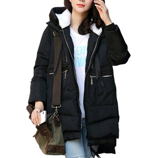 Women Warm Loose Cotton Padded Winter Jacket - WJC23494