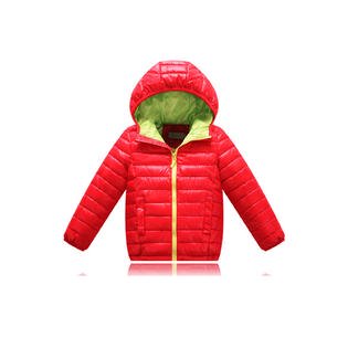 Kids Boys Comfortable Thick & Warm Long Sleeve Hooded Neck Lovely Solid Pattern Zipper Closure Padded Jacket - KBJ33781