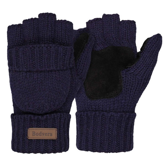 Winter Mittens Fingerless Wool Knitted Warm Gloves Men and Women ZB121