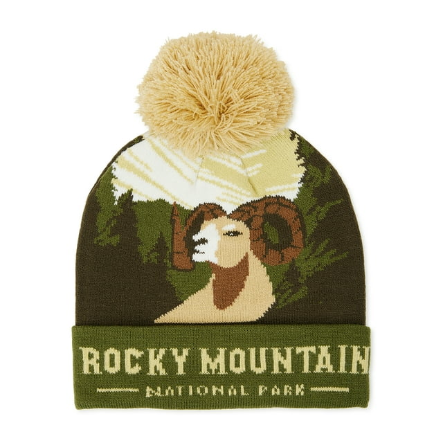 Women's National Parks Beanie Hat with Pom Pom ZB096