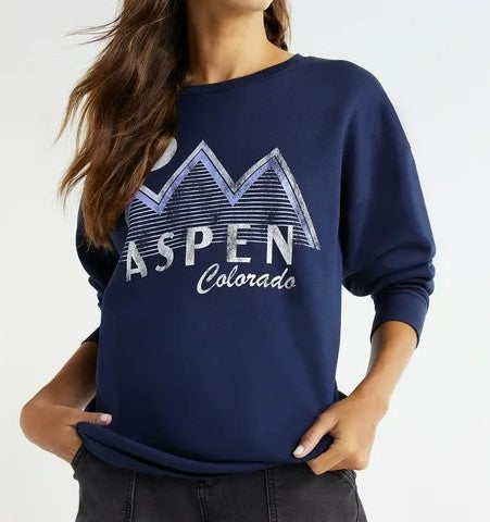 Women's Destination Graphic Sweatshirt with Long Sleeves - ZB046