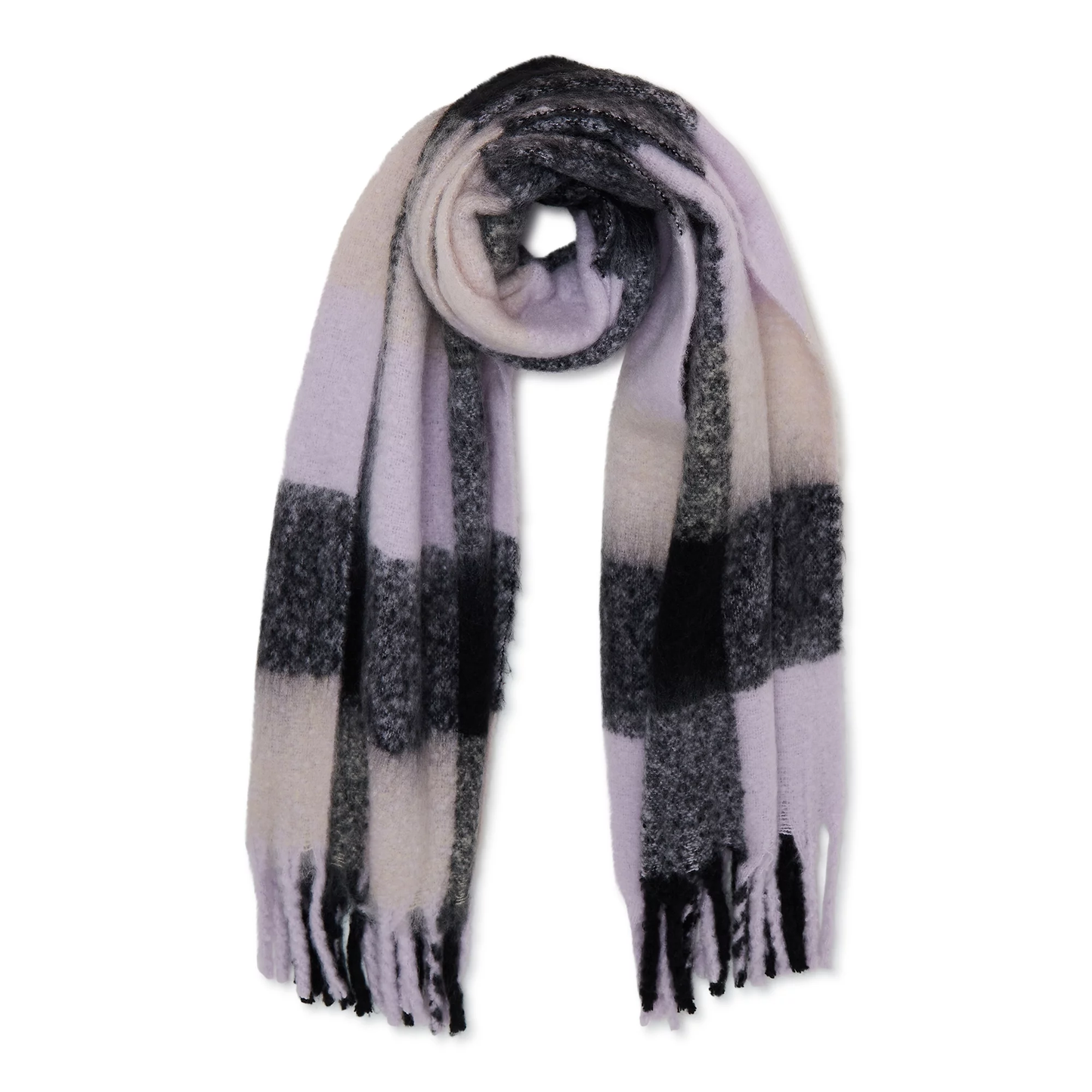 Women’s Brushed Plaid Scarf ZB075