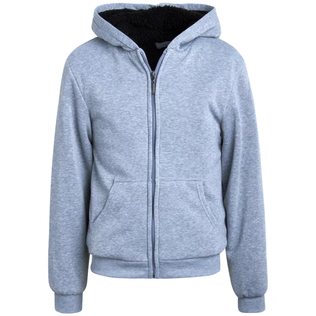 Boys’ Sweatshirt Fleece Zip Up Jacket Hoodie ZB136