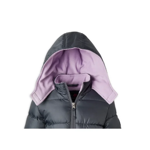 Girls Hooded Ripstop Winter Puffer Coat