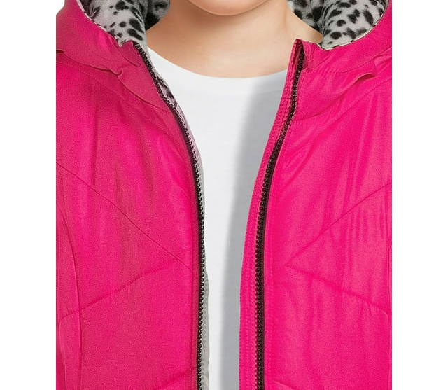 Girls Long Sleeve Hooded Winter Puffer Coat