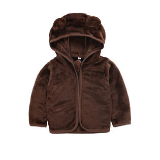 Baby & Toddler Boys Zip Up Closure Warm Solid Colored Long Sleeve Jacket - C4804TCBBH