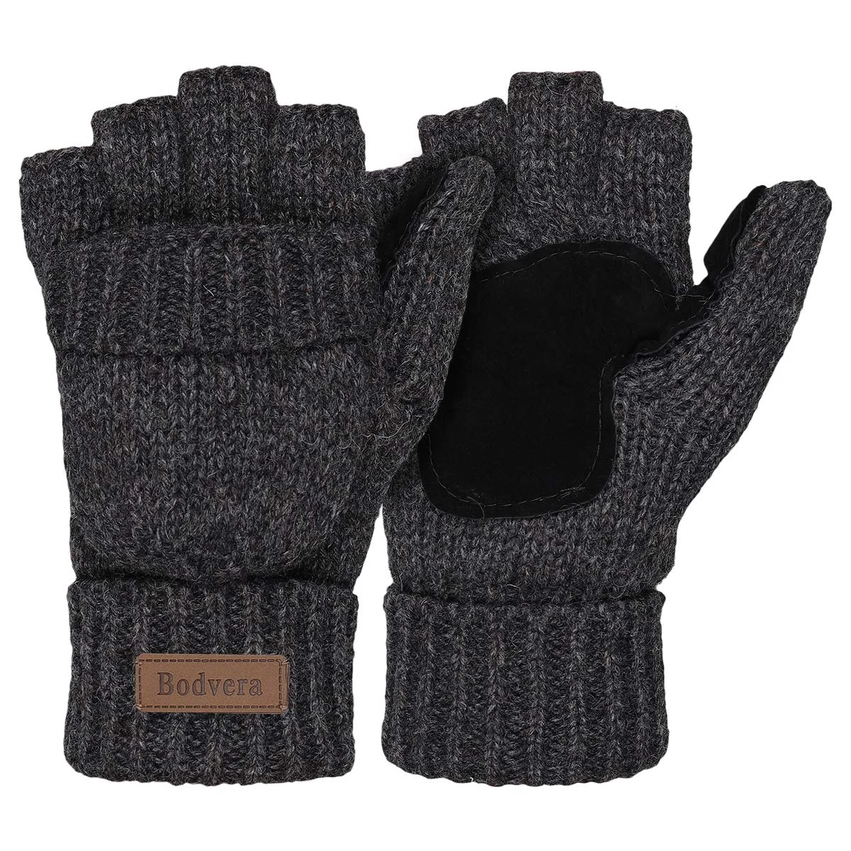 Winter Mittens Fingerless Wool Knitted Warm Gloves Men and Women ZB121