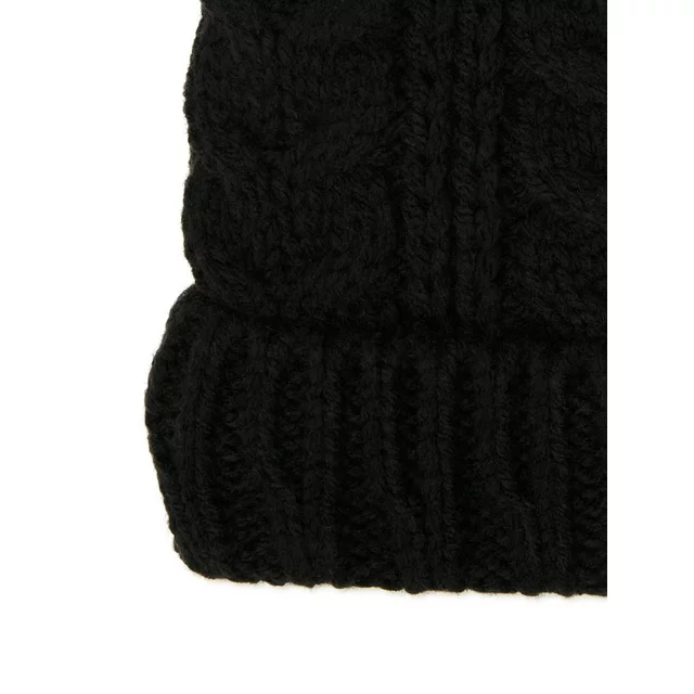 Women’s Lined Cable Knit Beanie Winter Hat ZB063