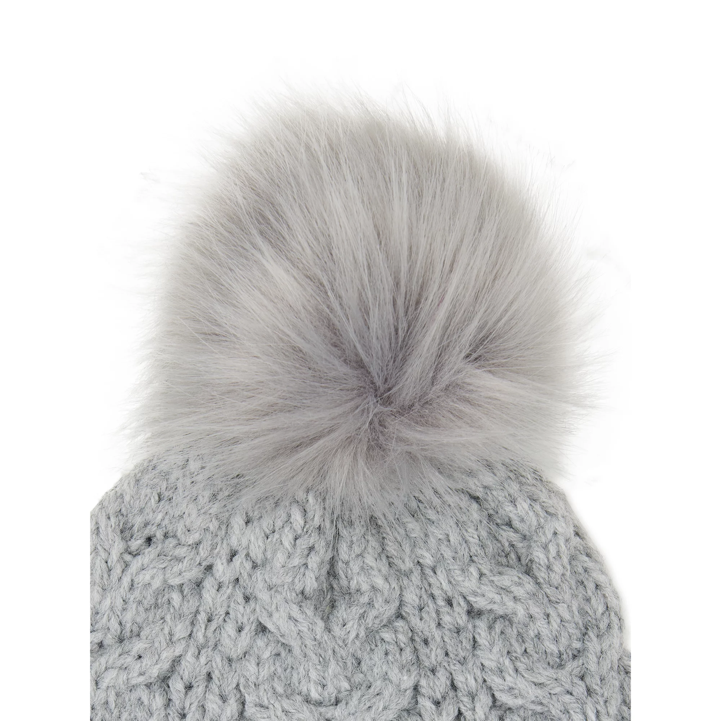 Women’s Cable Knit Lined Beanie Hat with Pom Pom ZB064