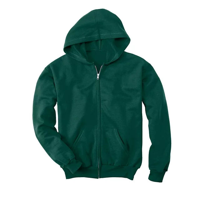 Boys EcoSmart Fleece Full Zip Hooded Jacket, Sizes 4-18 - ZB137