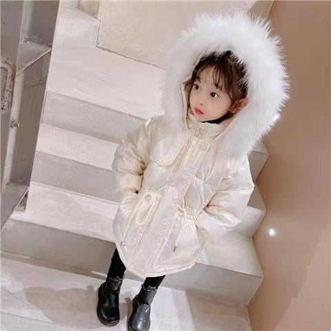 Kid Girls Winter Thickness Warm Padded Coats Children Autumn Outerwear - GPJ2790