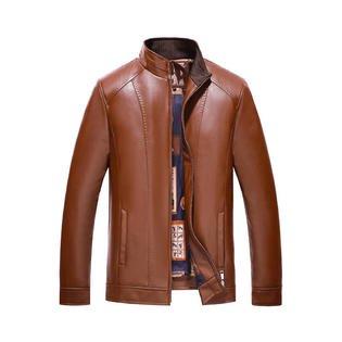 Men warm Winter Casual Leather Jacket  MJC15391