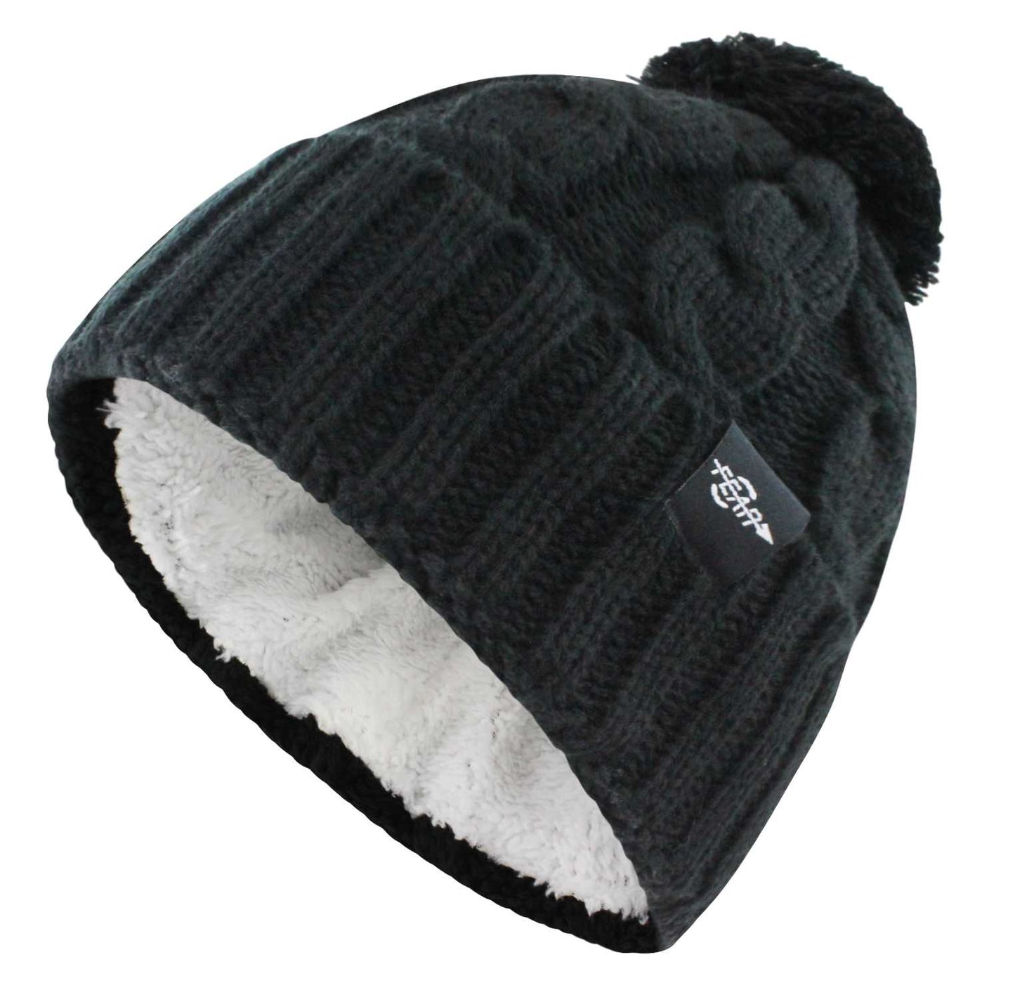 Women's  Fear0 NJ Warmest Plush Insulated Cuff Knit Pom Women Winter Beanie Hat