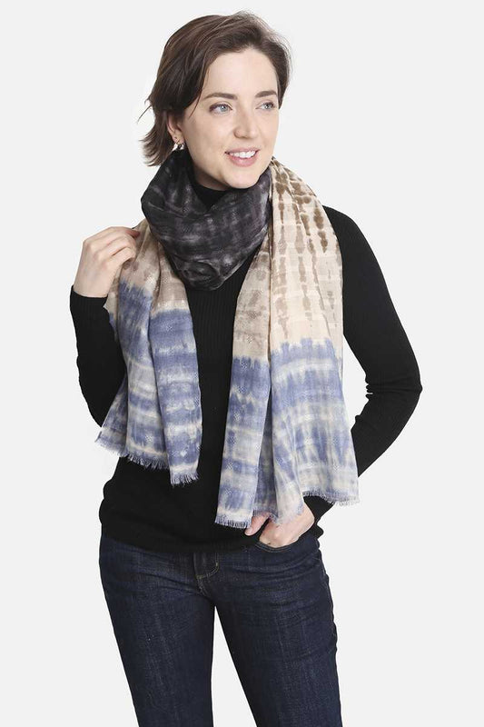 Women's Fashion Tie Dye Skinny Scarf