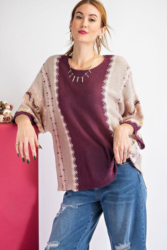 Women's Multi Color Thread Sweater