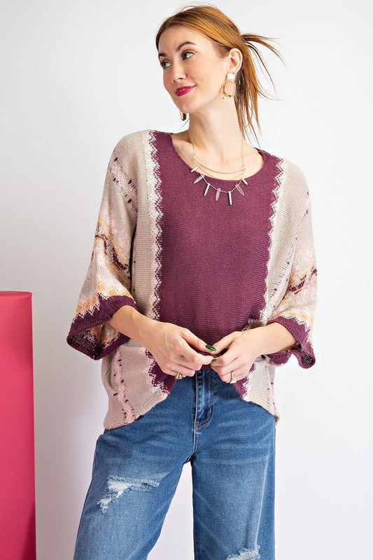 Women's Multi Color Thread Sweater