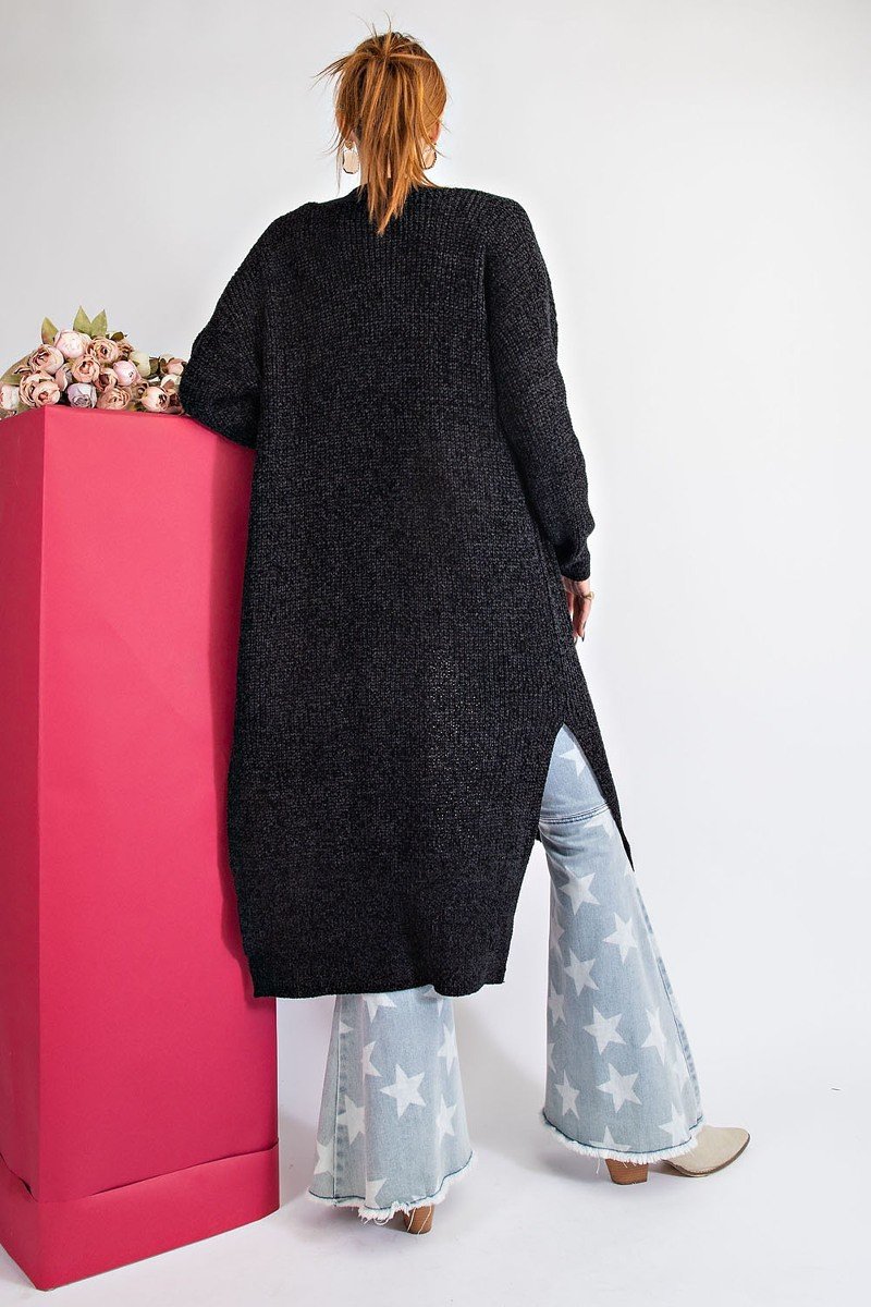 Women's Velvet Thread Maxi Cardigan