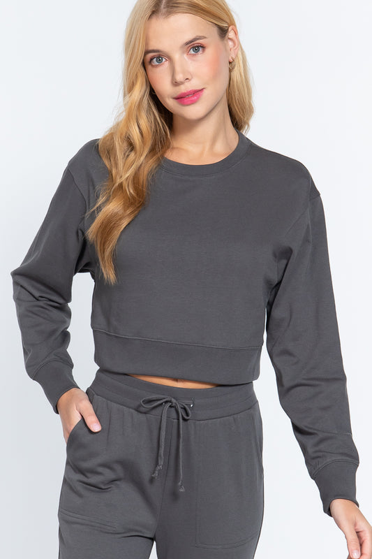 Women's Long Sleeve Crew Neck Sweatshirt