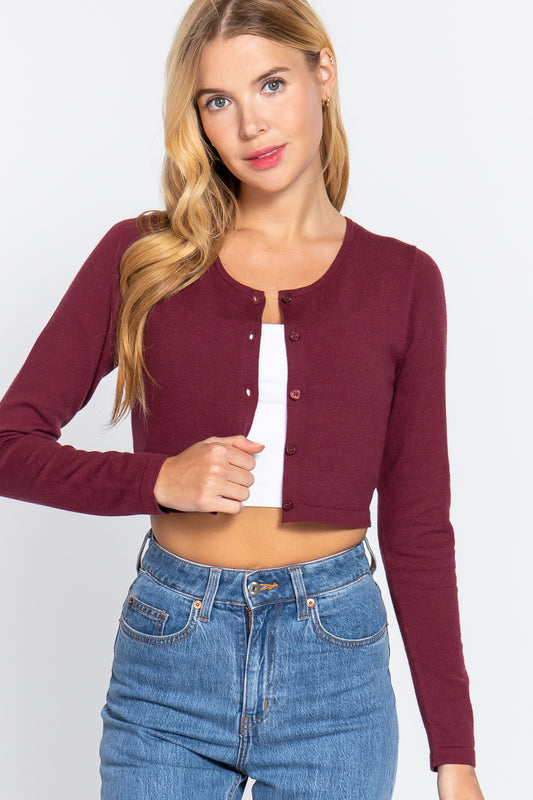 Women's Long Slv Round Neck Viscose Sweater