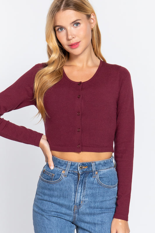 Women's Long Slv Round Neck Viscose Sweater