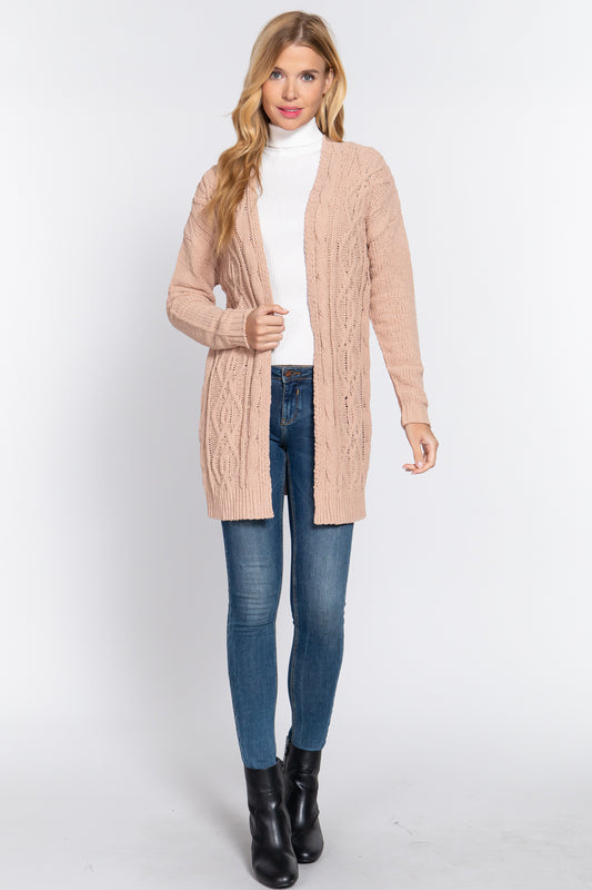 Women's Chenille Sweater Cardigan