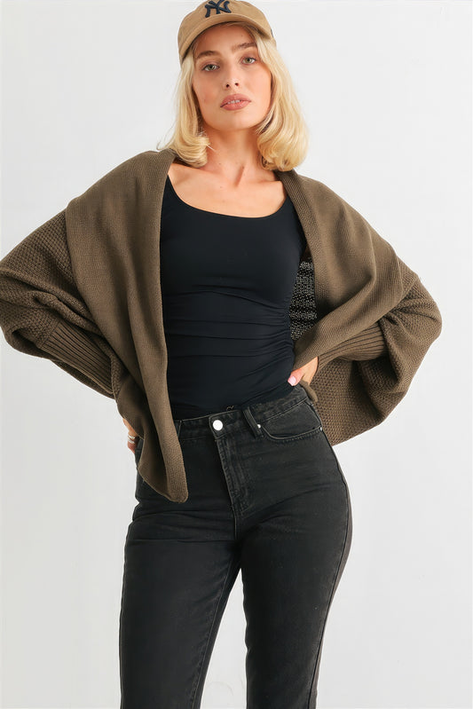 Women's Batwing Sleeve Open Front Cardigan