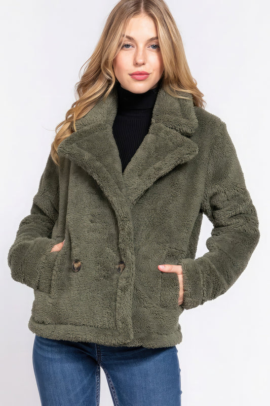 Women's Faux Fur Sherpa Jacket