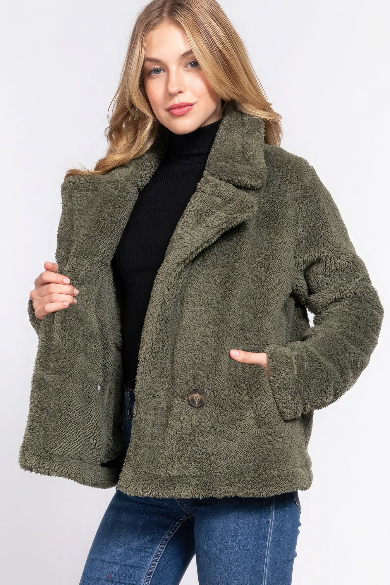 Women's Faux Fur Sherpa Jacket