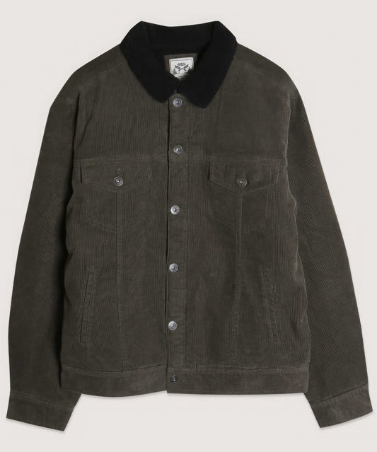 Men's Casual Corduroy Lined Trucker Jacket