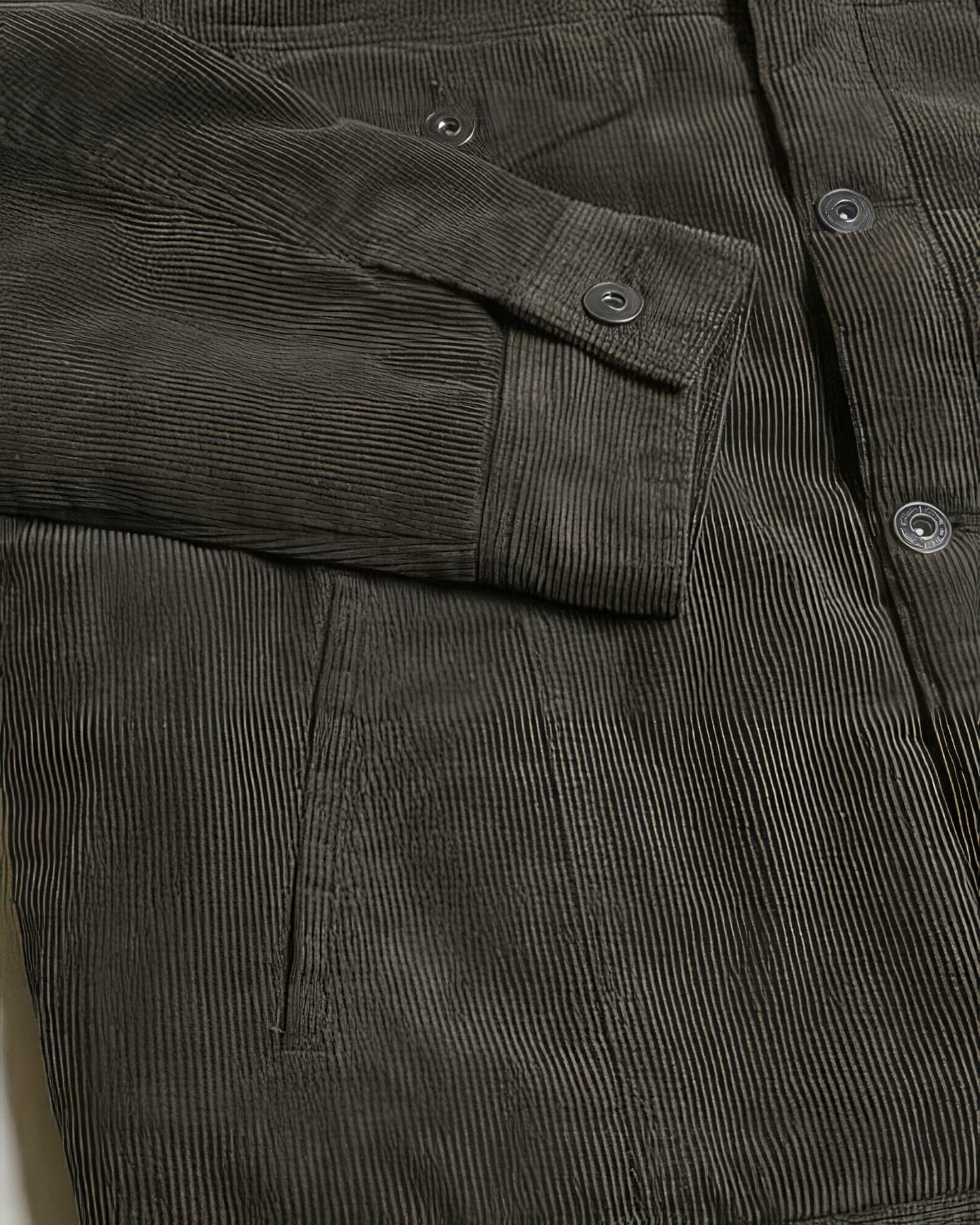 Men's Casual Corduroy Lined Trucker Jacket