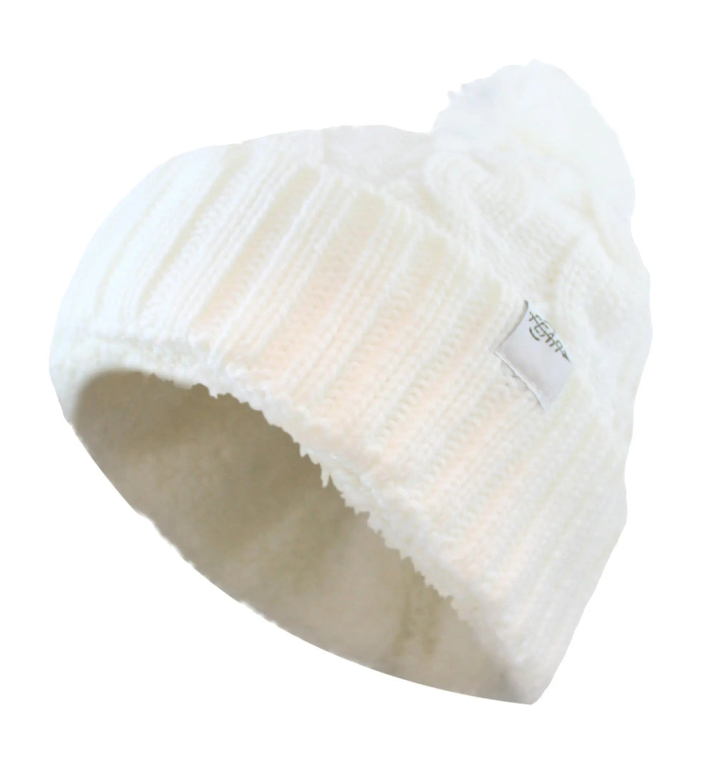 Women's  Fear0 NJ Warmest Plush Insulated Cuff Knit Pom Women Winter Beanie Hat