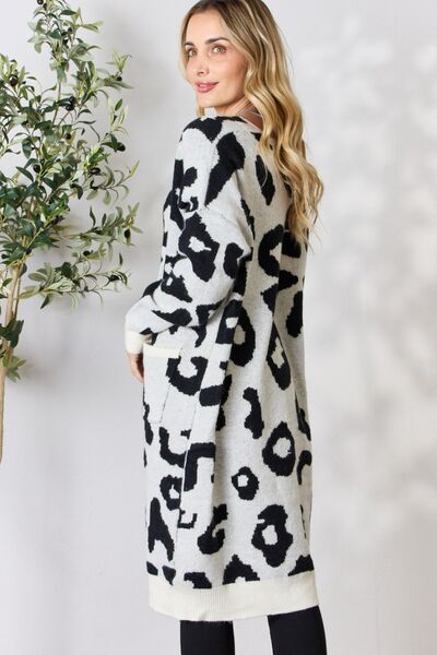 Women's BiBi Leopard Open Front Cardigan